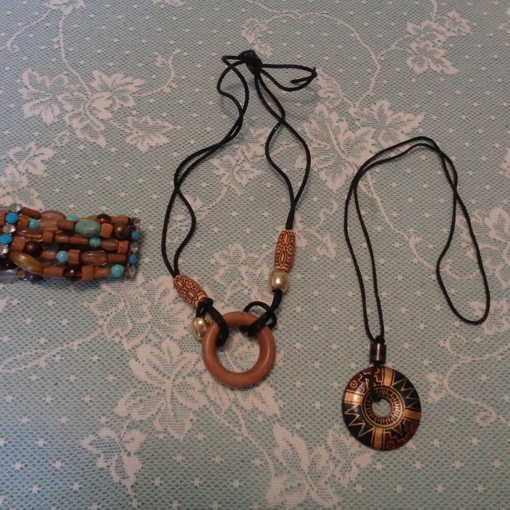 RETRO ETHNIC TRIBAL JEWELRY LOT OF 3